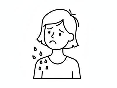 Watching White Flakes Cover Dark Clothing