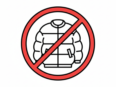 ❌ Bomber and Puffer Jackets