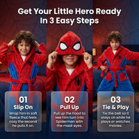 Cool & New - Spiderman Dressing gown for boys