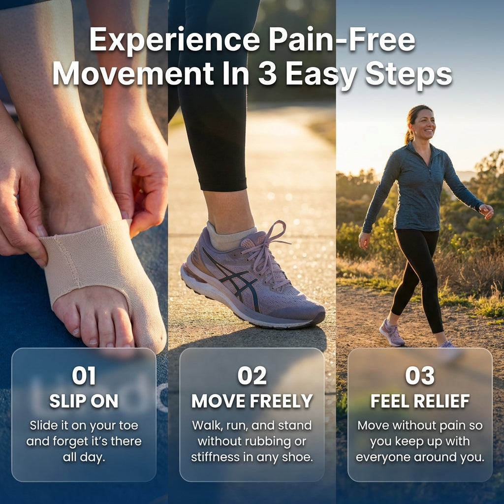 Bunion Corrector for Women Big Toe, Men Too – Ultra-Thin Bunion Sock Separates Big Toes.