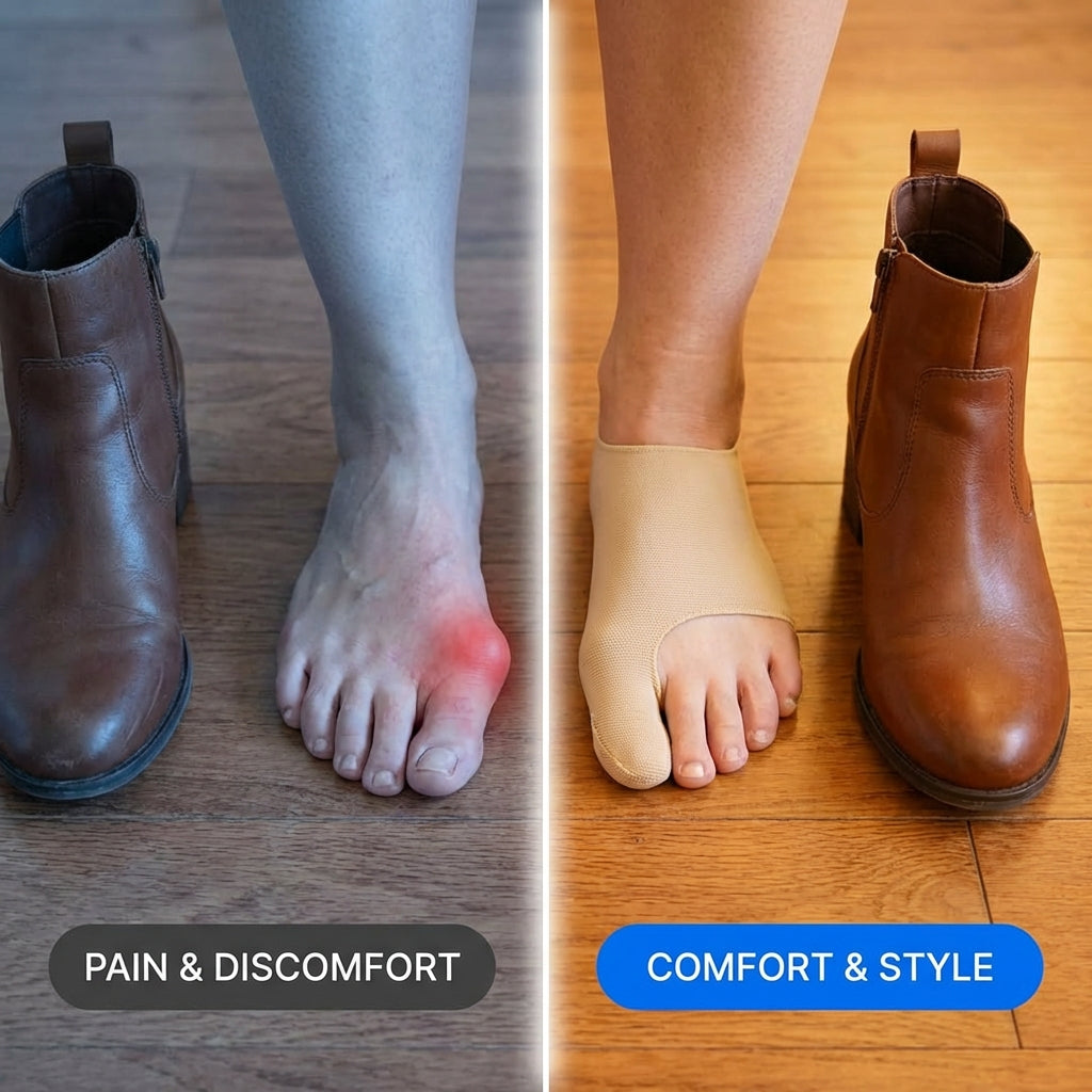 Bunion Corrector for Women Big Toe, Men Too – Ultra-Thin Bunion Sock Separates Big Toes.
