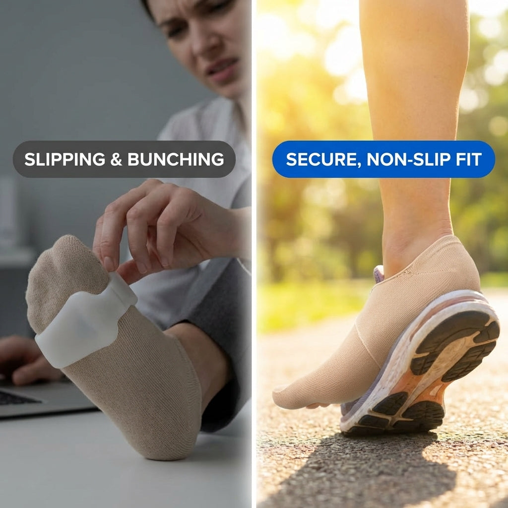 Bunion Corrector for Women Big Toe, Men Too – Ultra-Thin Bunion Sock Separates Big Toes.