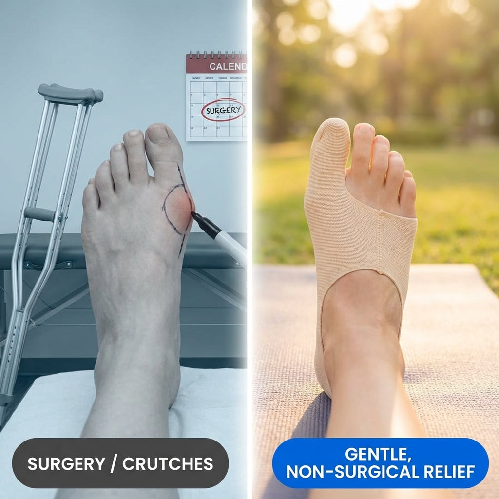 Bunion Corrector for Women Big Toe, Men Too – Ultra-Thin Bunion Sock Separates Big Toes.