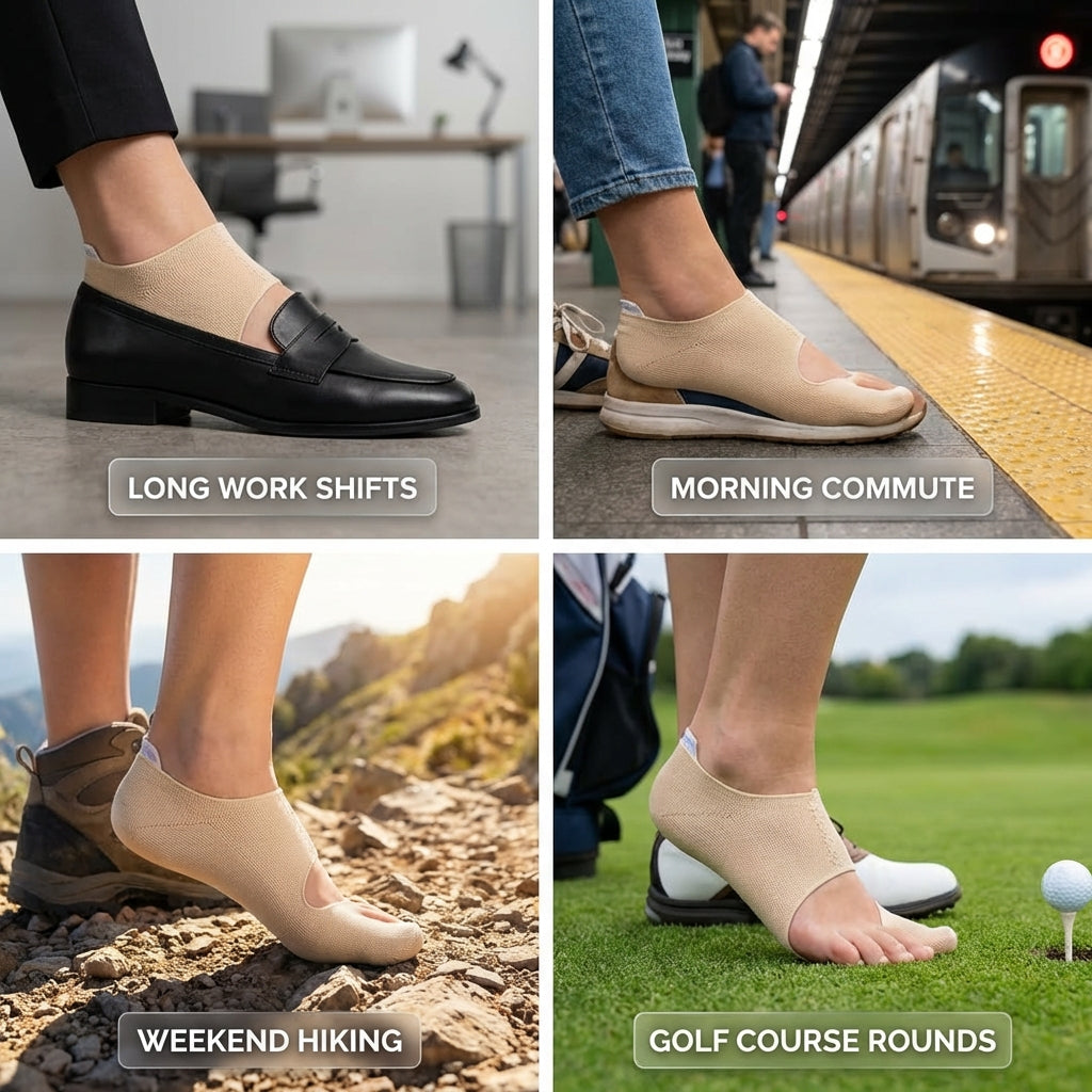 Bunion Corrector for Women Big Toe, Men Too – Ultra-Thin Bunion Sock Separates Big Toes.